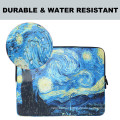 Wessleco Custom Printed 14 inch Computer Sleeve PU Leather Laptop Bag Notebook Waterproof Laptop Sleeve